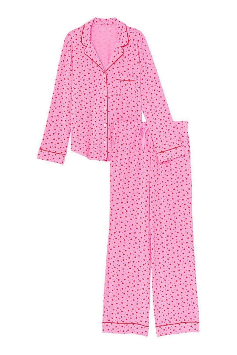 Victoria's Secret Modal Long Pyjamas Rosas | 153690HWO