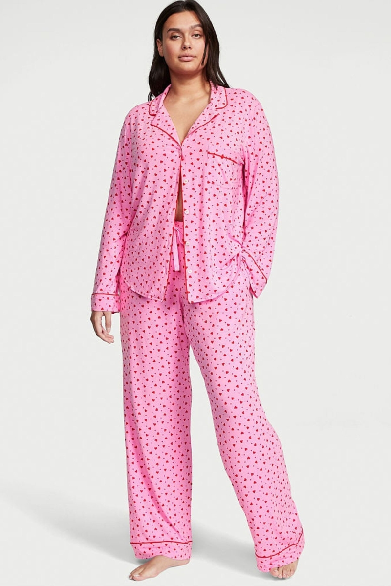 Victoria\'s Secret Modal Long Pyjamas Rosas | 153690HWO