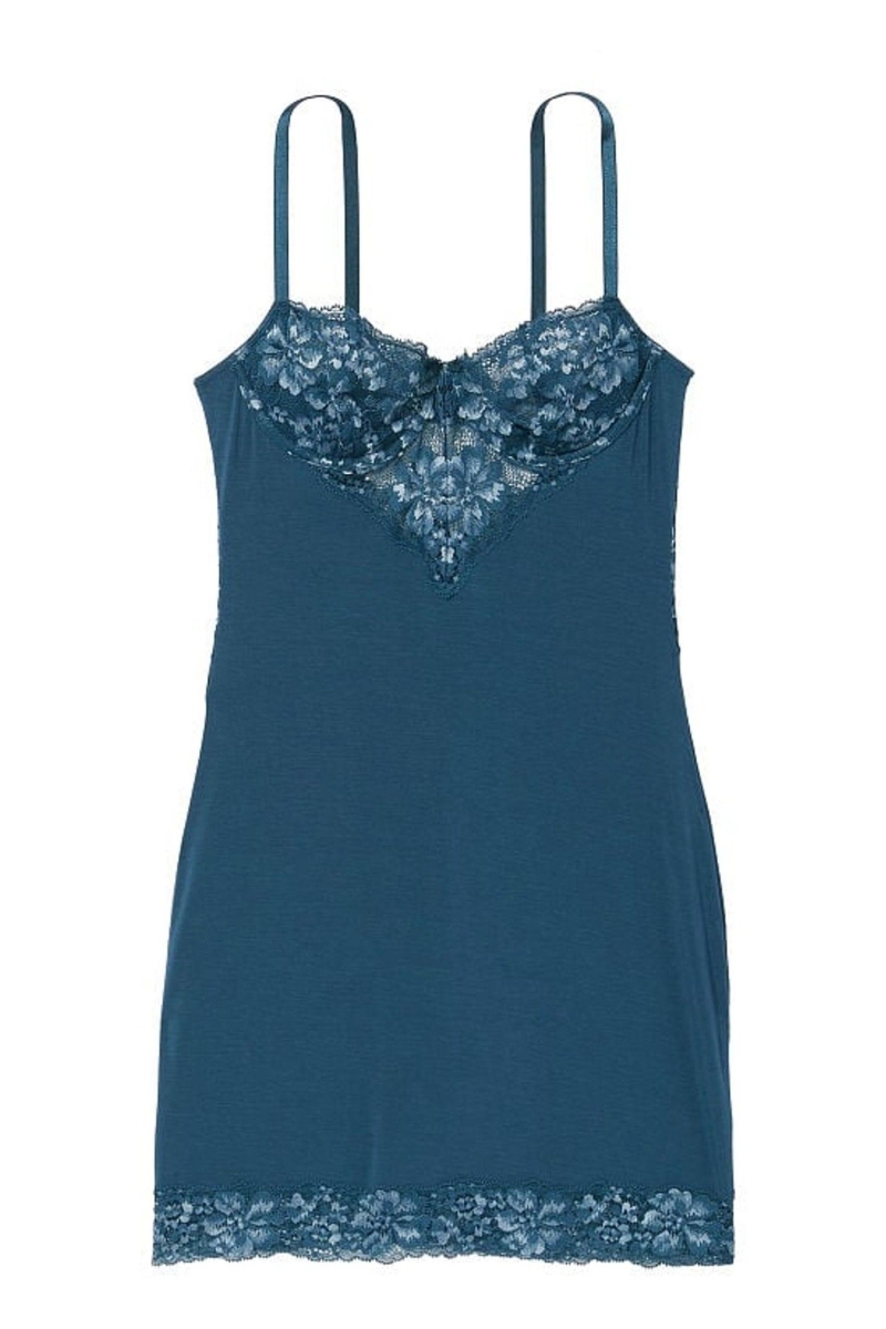 Victoria's Secret Modal Slip Vestido Azules | 087294ANM