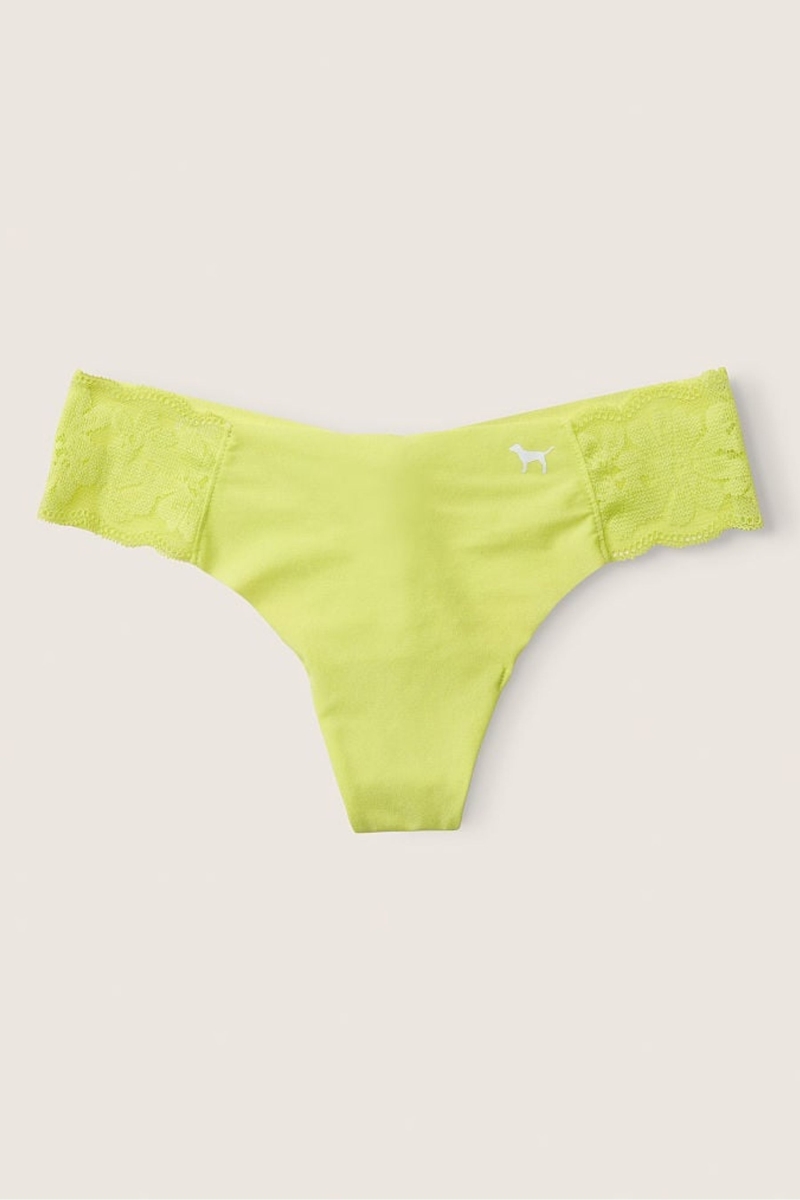 Victoria\'s Secret No-Show NoShow Tanga Panties Verde | 872394CGA