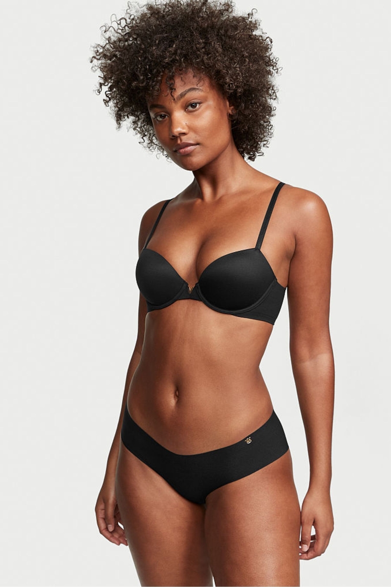 Victoria\'s Secret No-Show Smooth No Show Hipster Panty Negras | 638751SYR