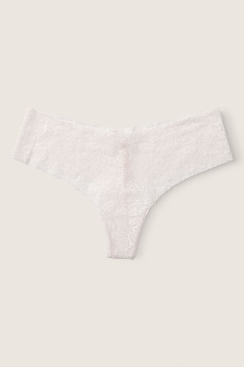 Victoria\'s Secret No Show Tanga Encaje Panties Azules | 037861HGU