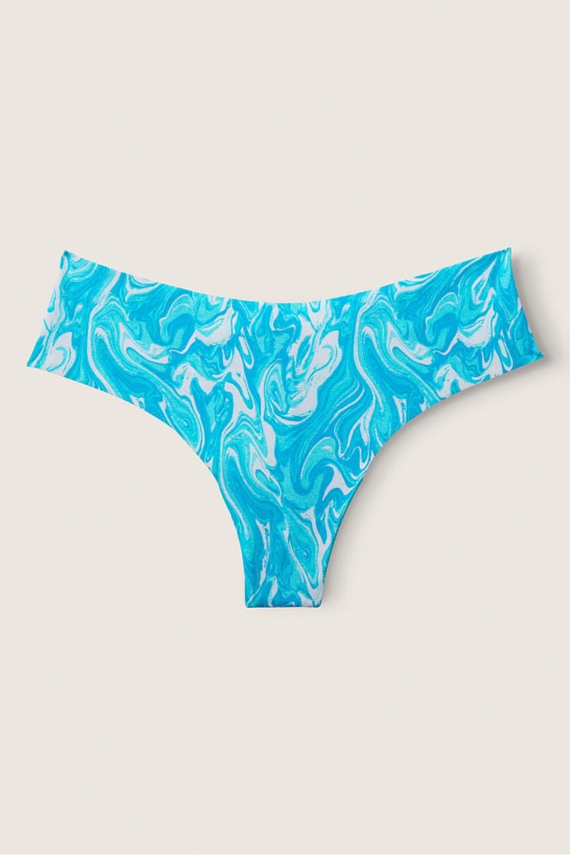 Victoria\'s Secret No-Show Tanga Panties Azules | 973142FTU