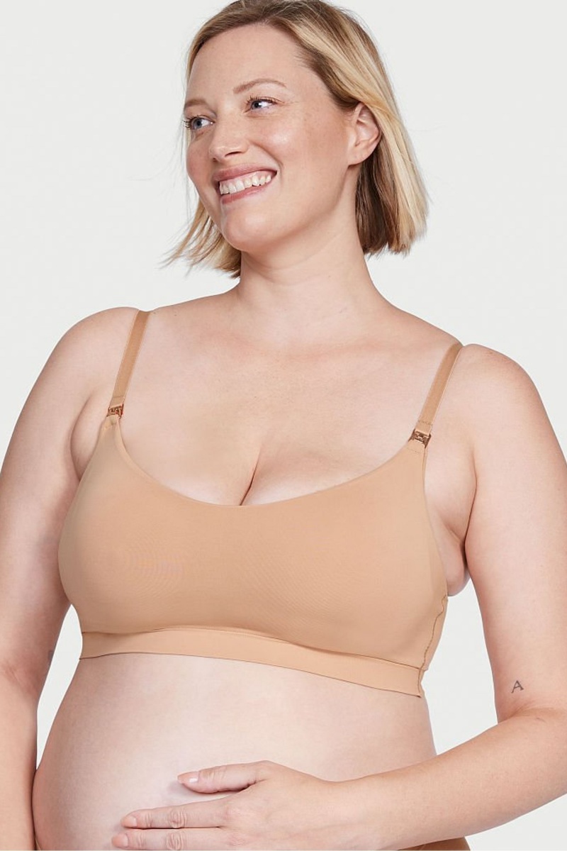 Victoria\'s Secret Non Wired Nursing Bra Sweet Praline Nude | 467852ZOL