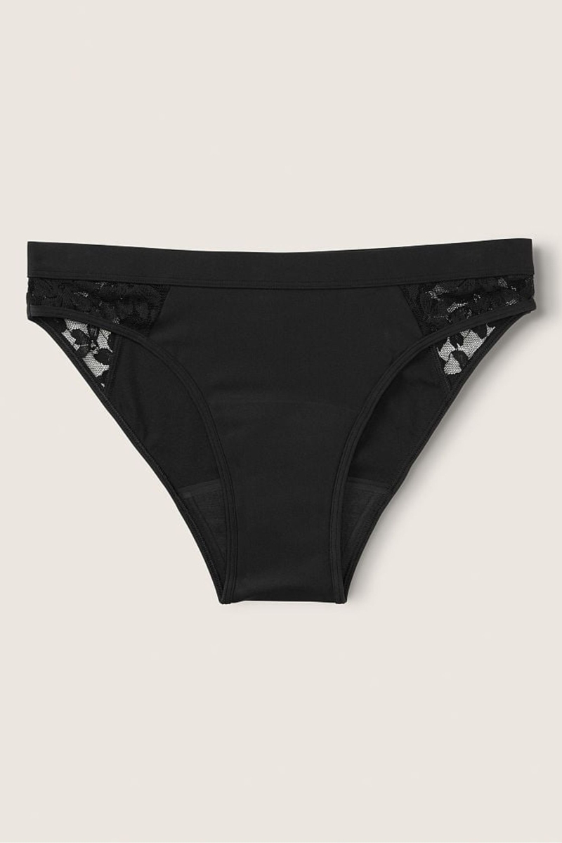 Victoria\'s Secret Period Pants Encaje Period Bikini Panties Negras | 075386OCW