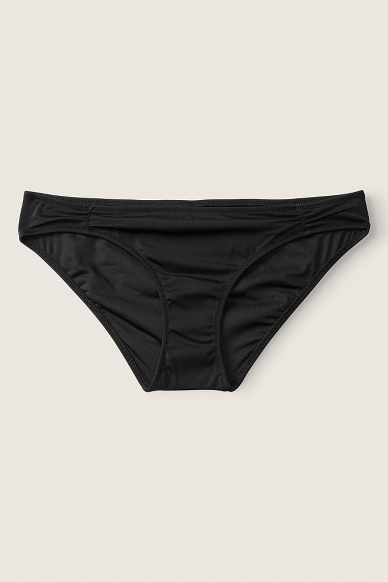 Victoria's Secret Ruched Front Bikini Bottoms Negras | 346812IGW