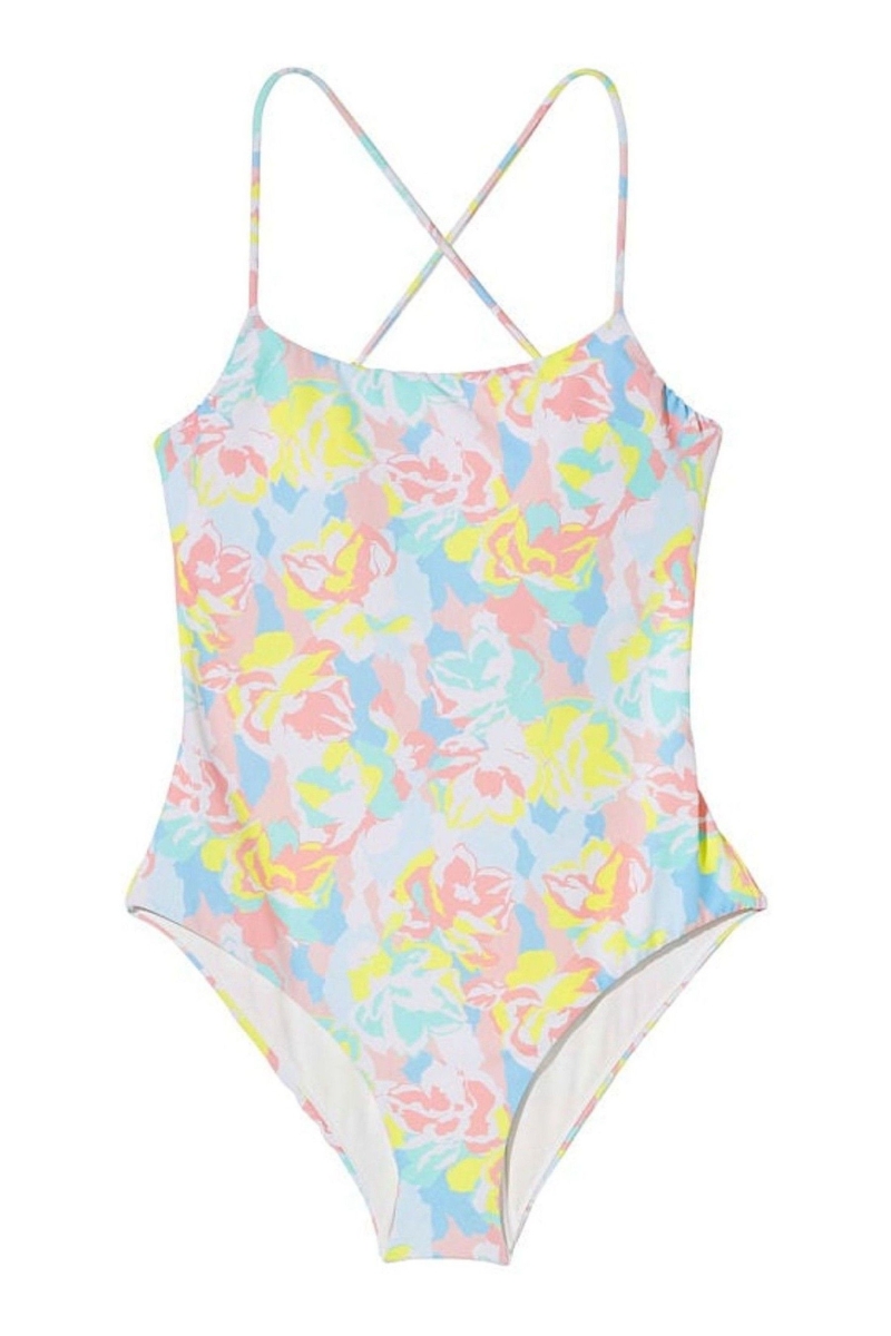 Victoria's Secret Scoop Swimsuit Camuflaje Azules | 130246XJO