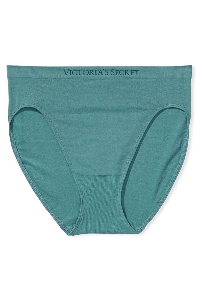 Victoria's Secret Seamless Bikini Panties Verde | 395481THB