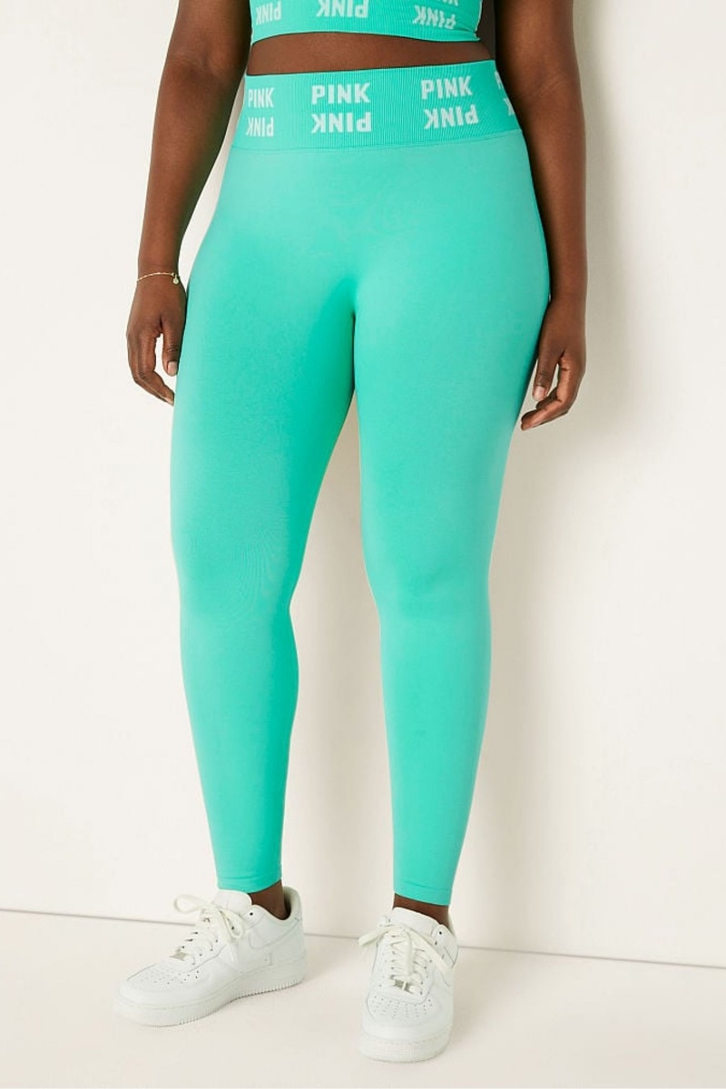 Victoria\'s Secret Seamless High Cintura Leggings Rosas | 017935TBA