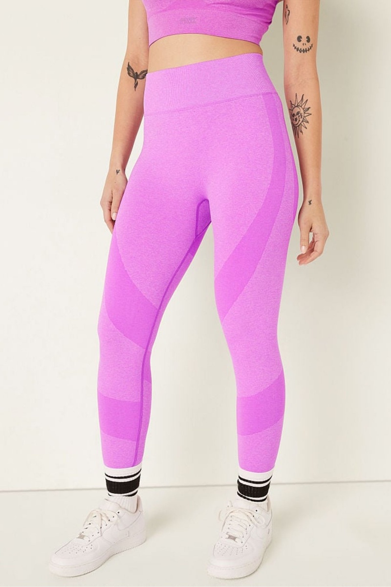 Victoria\'s Secret Seamless High Cintura Legging Naranjas | 703196WQP