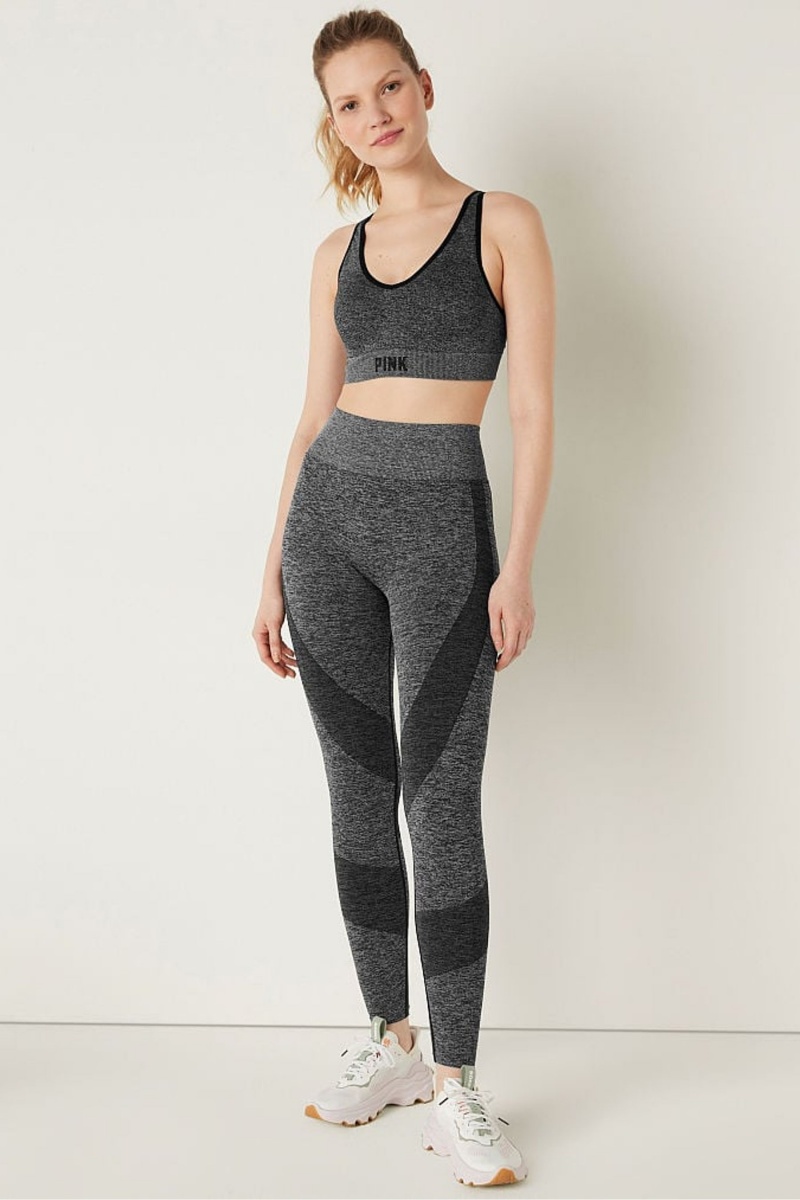 Victoria's Secret Seamless High Cintura Legging Gris | 982014XDK