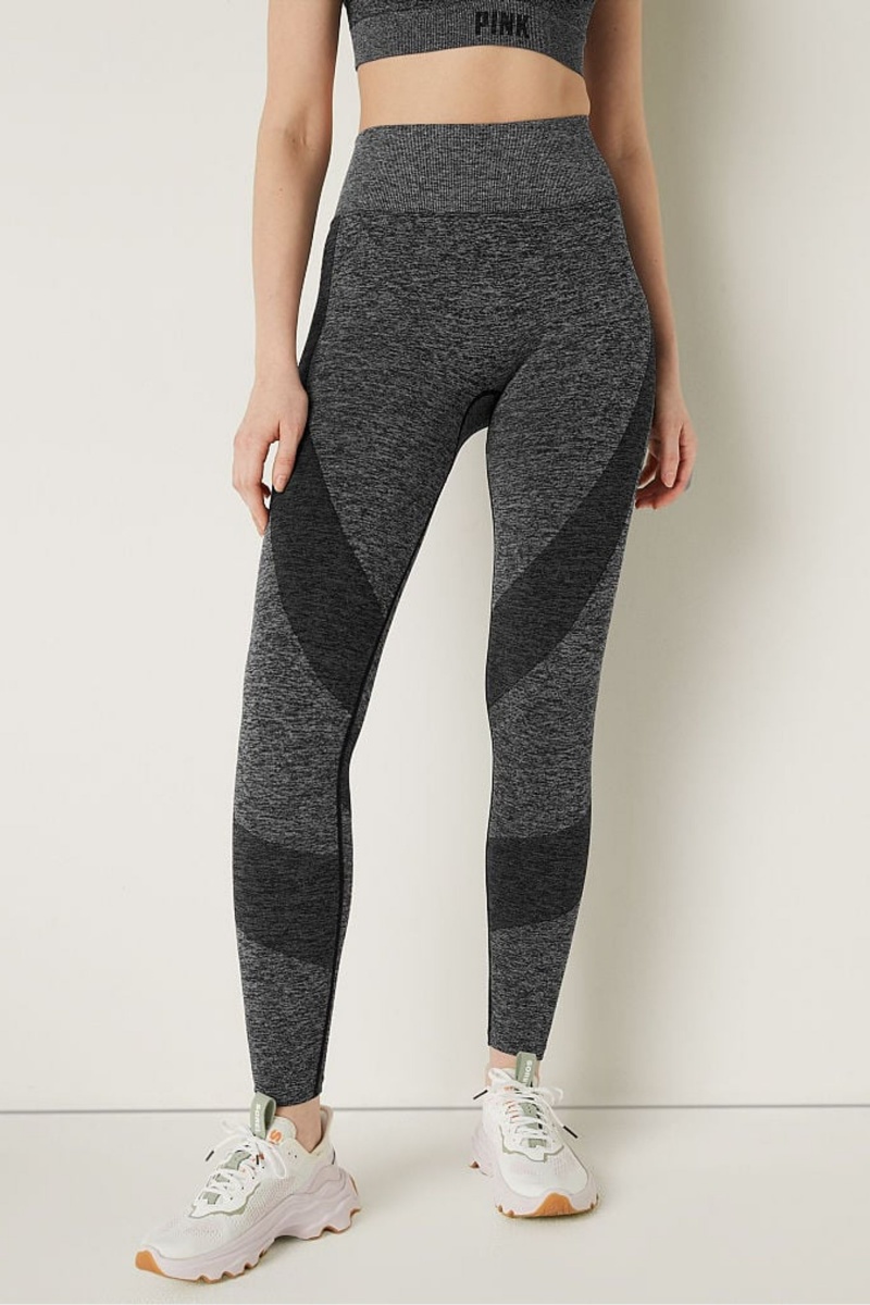 Victoria\'s Secret Seamless High Cintura Legging Gris | 982014XDK