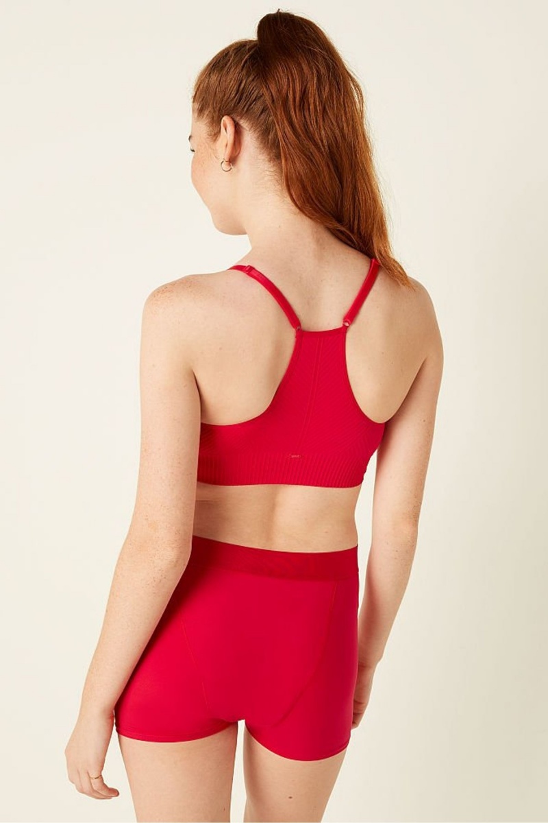 Victoria's Secret Seamless Seamless Lightly Forro Low Impact Sports Bra Rojas | 027958PHF