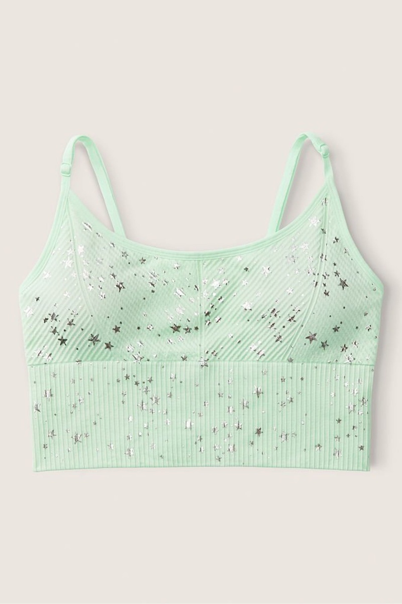 Victoria's Secret Seamless Seamless Lightly Forro Low Impact Sports Bra Verde | 432910WNL