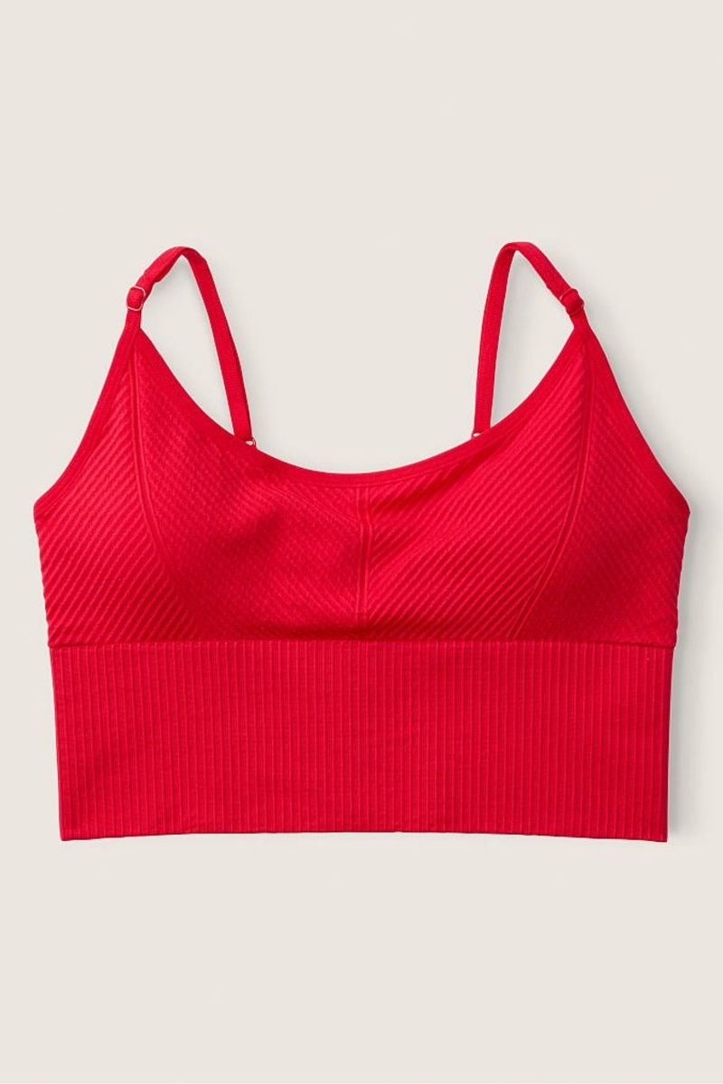 Victoria's Secret Seamless Seamless Lightly Forro Low Impact Sports Bra Rojas | 591680FIB