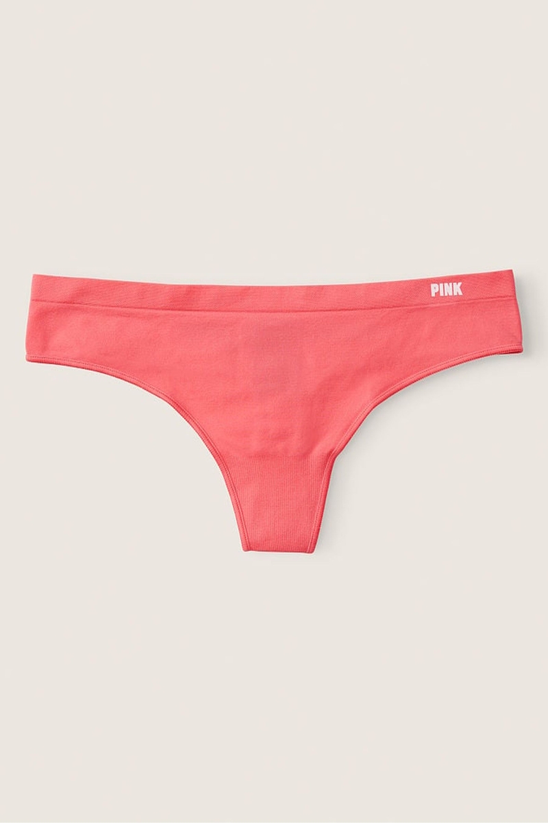 Victoria\'s Secret Seamless Tanga Panties Rosas | 073659VHX