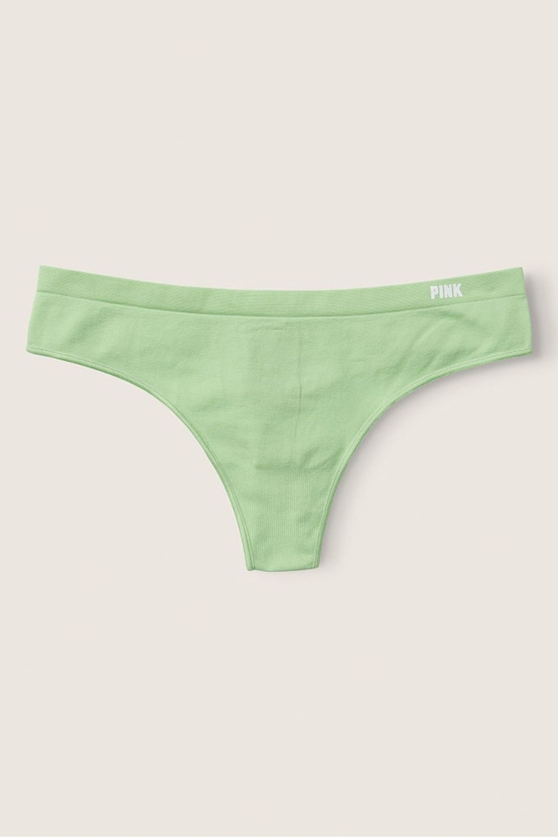 Victoria\'s Secret Seamless Tanga Panties Soft Jade | 392604OFG