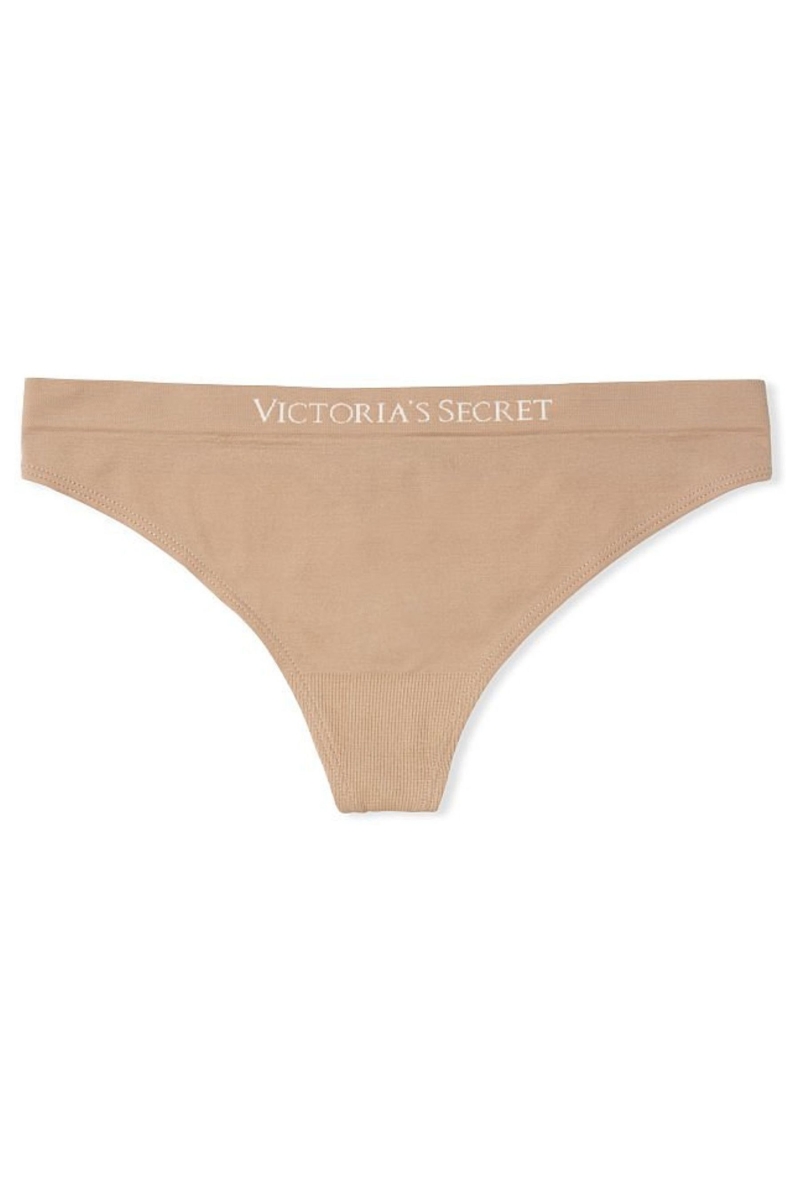 Victoria's Secret Seamless Tanga Panties Almost Nude | 460718XWV