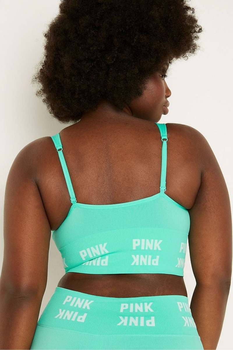 Victoria's Secret Seamless Unlined Low Impact Bra Verde | 894762KNU