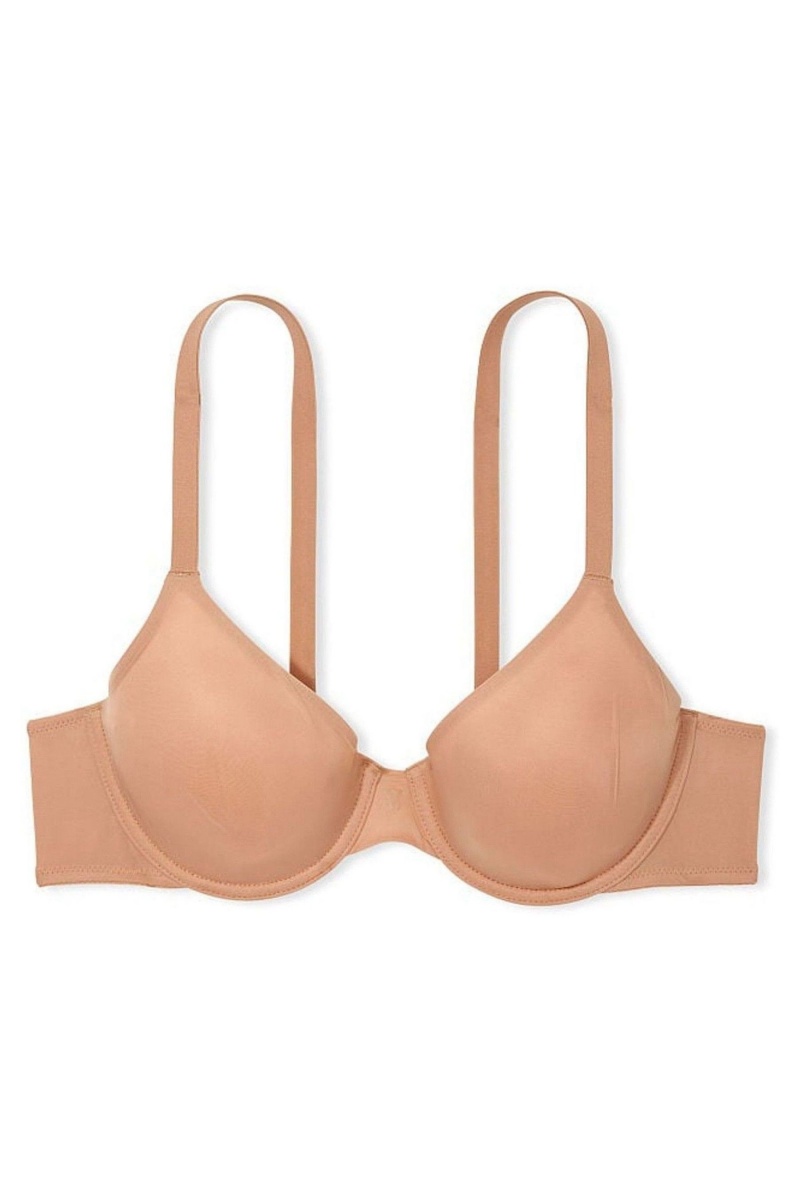 Victoria's Secret Sexy Illusions by Angelight FullCoverage Smooth Bra Praline Nude | 371906PGD