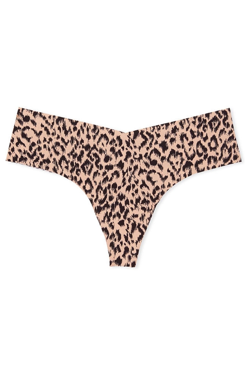 Victoria\'s Secret Sexy Illusions by No Show Tanga Panties Marrones | 145830MKF