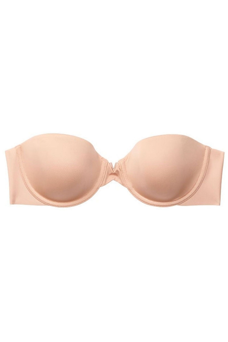 Victoria\'s Secret Sexy Illusions by Smooth Lightly Forro Multiway Strapless Bra Cameo Nude | 785694ZJK