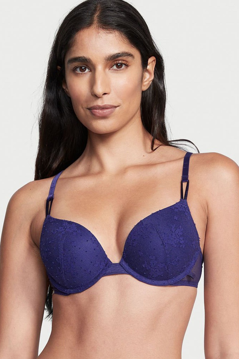 Victoria\'s Secret Sexy Tee Encaje Push Up Bra Burdeos Rojas | 014825EUA