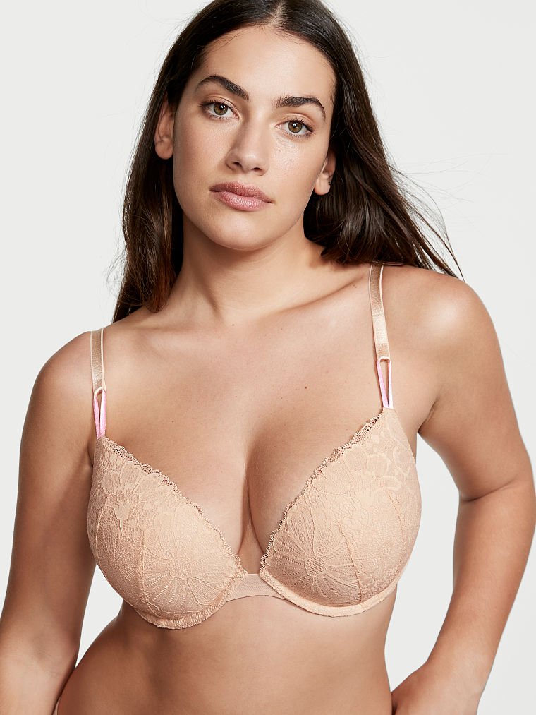 Victoria\'s Secret Sexy Tee Encaje Push-Up Bra Marzipan | 940135MBZ