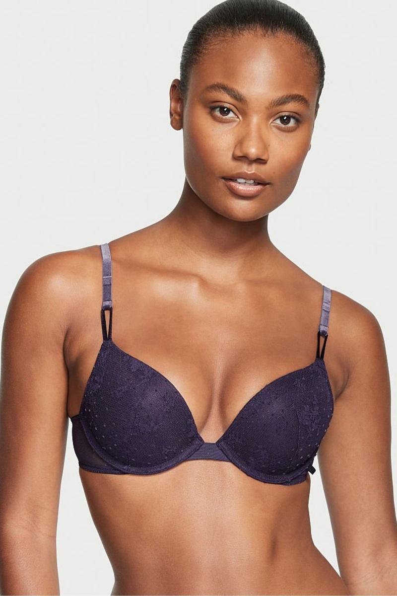 Victoria\'s Secret Sexy Tee Encaje T-Shirt Push Up Bra Negras | 137605YPW