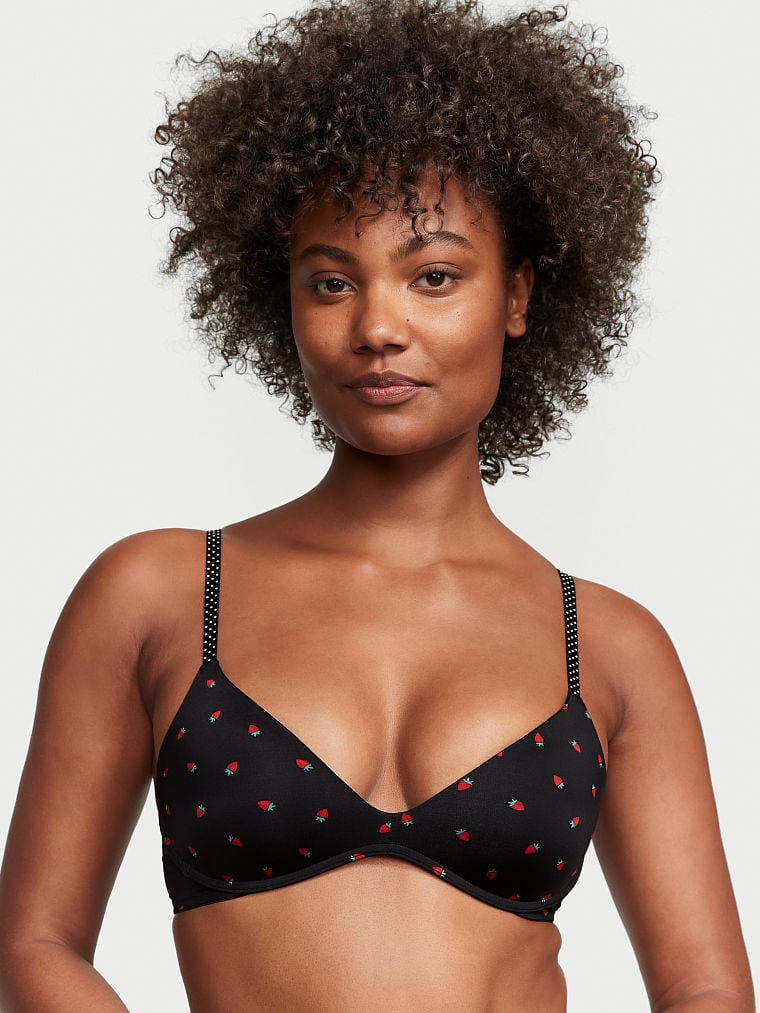 Victoria\'s Secret Sexy Tee Wireless Push-Up Smooth Bra Negras | 950612RML