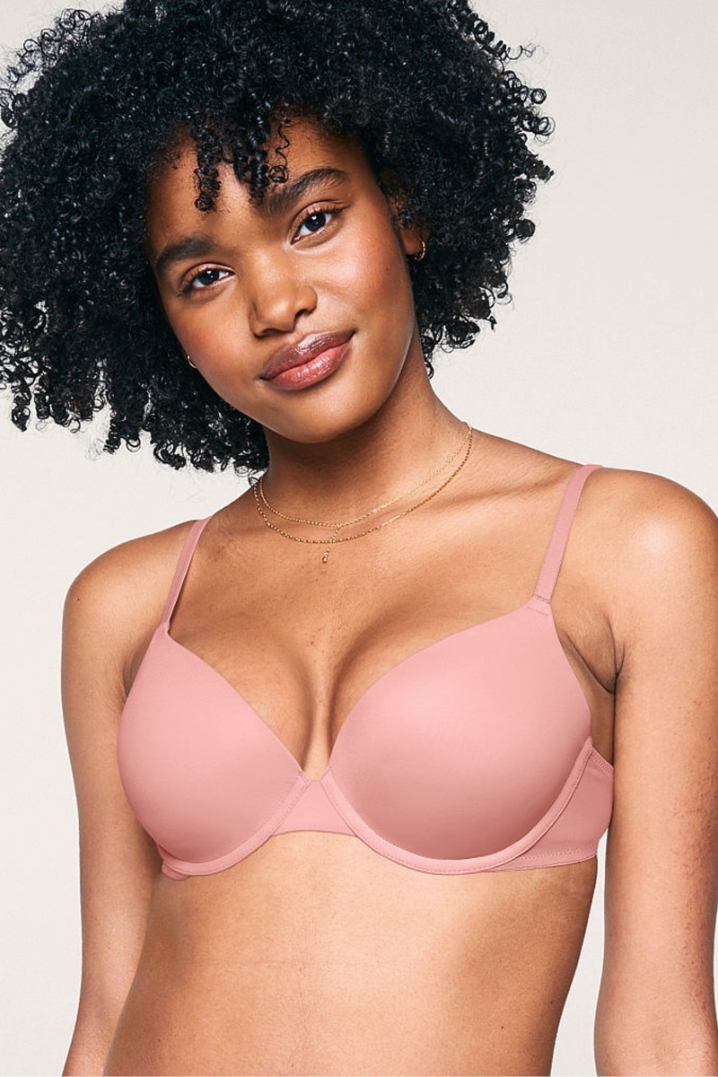 Victoria\'s Secret Smooth Push Up T-Shirt Bra Moradas | 048295DRI