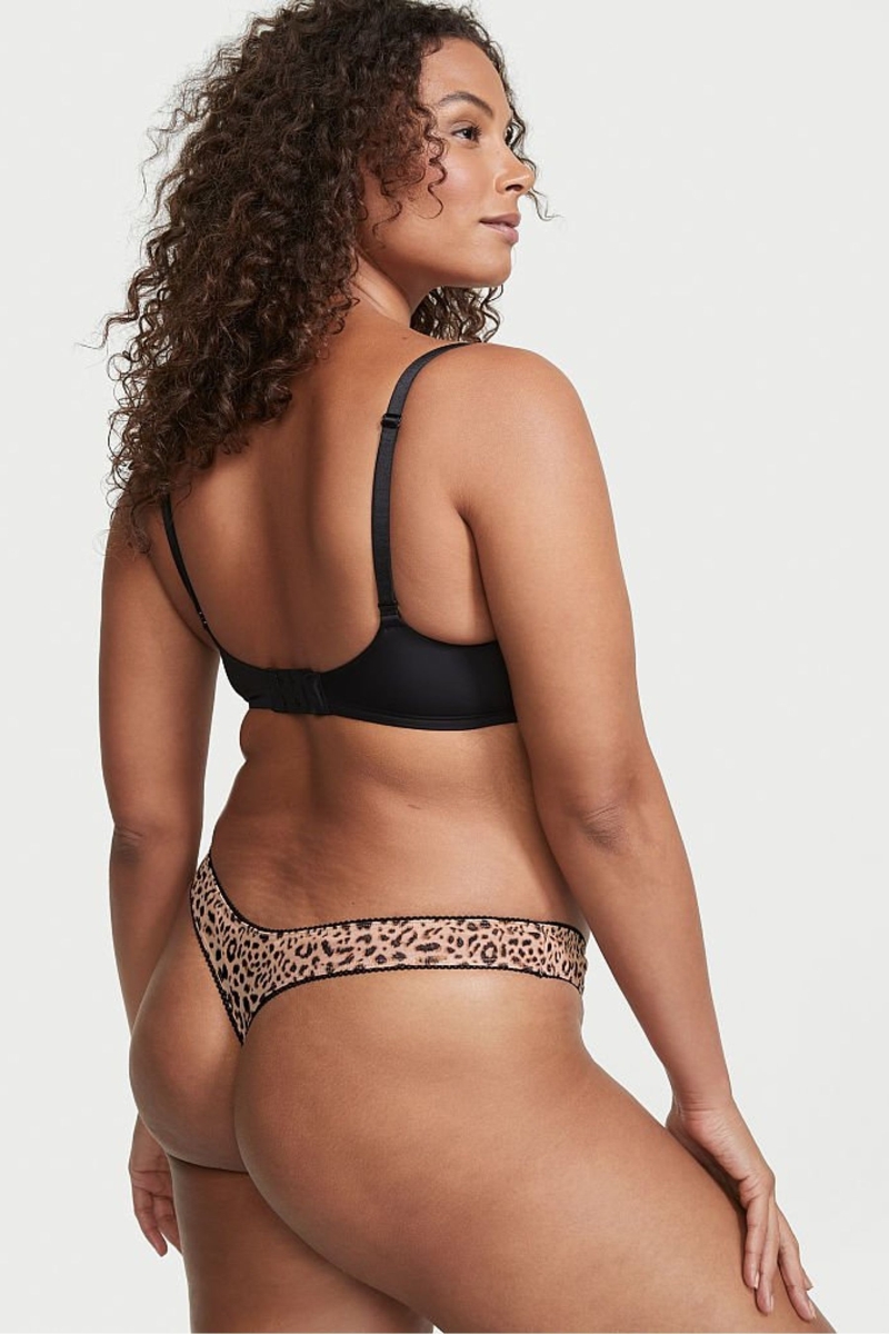 Victoria's Secret Stretch Algodon Algodon Tanga Panties Rosas | 213805NOP