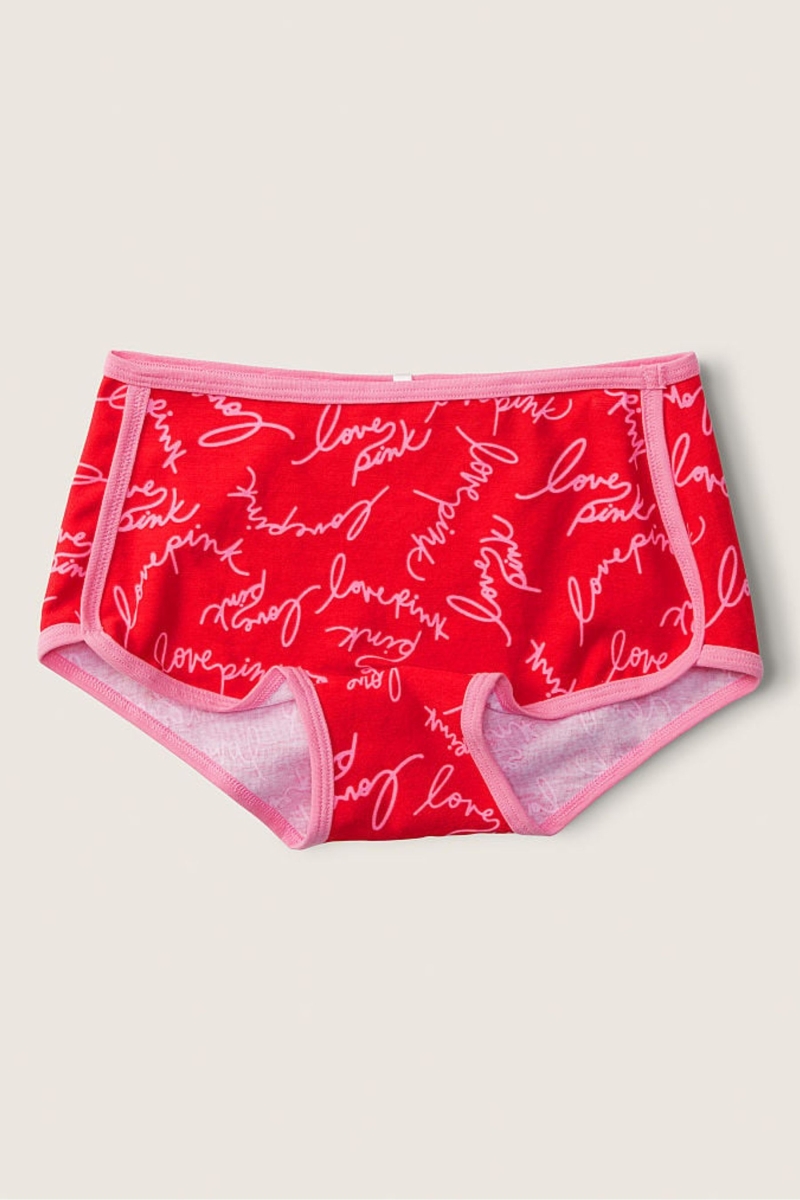 Victoria\'s Secret Stretch Algodon Algodon Boyshort Panties Cafe | 370681ZLV