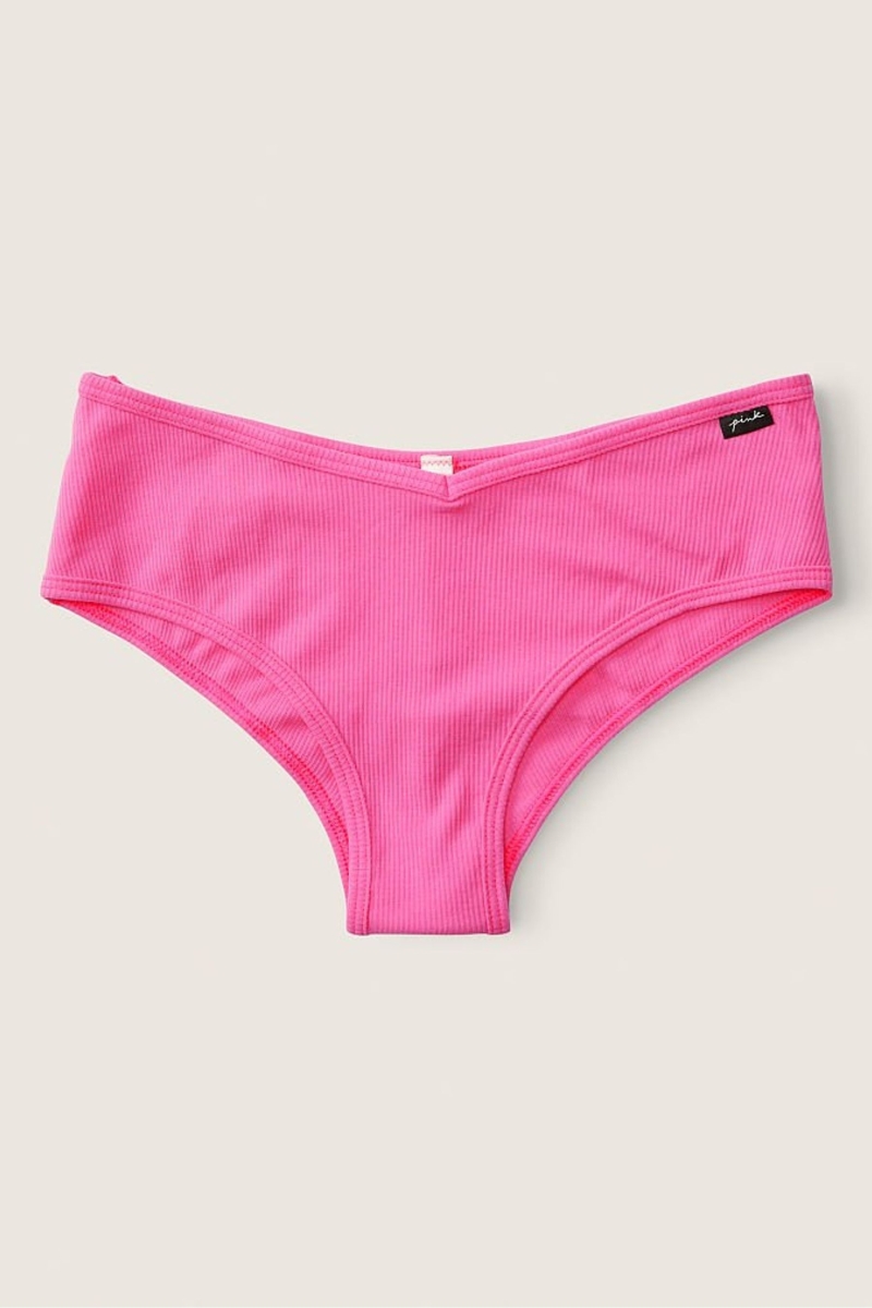 Victoria\'s Secret Stretch Algodon Algodon Cheeky Panties Rosas | 475268WNJ