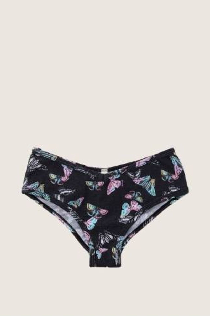 Victoria\'s Secret Stretch Algodon Algodon Cheeky Panties Negras | 483201YBP