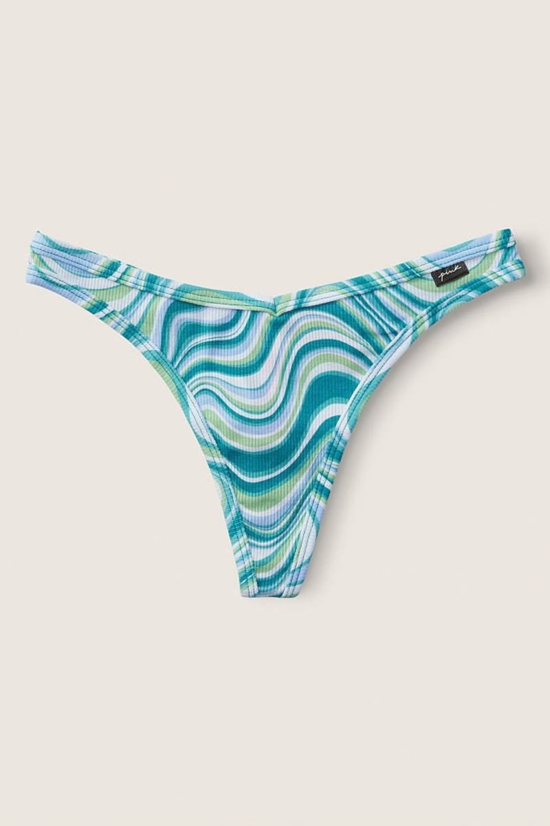 Victoria\'s Secret Stretch Algodon Algodon Tanga Panties Rosas | 506348QDC