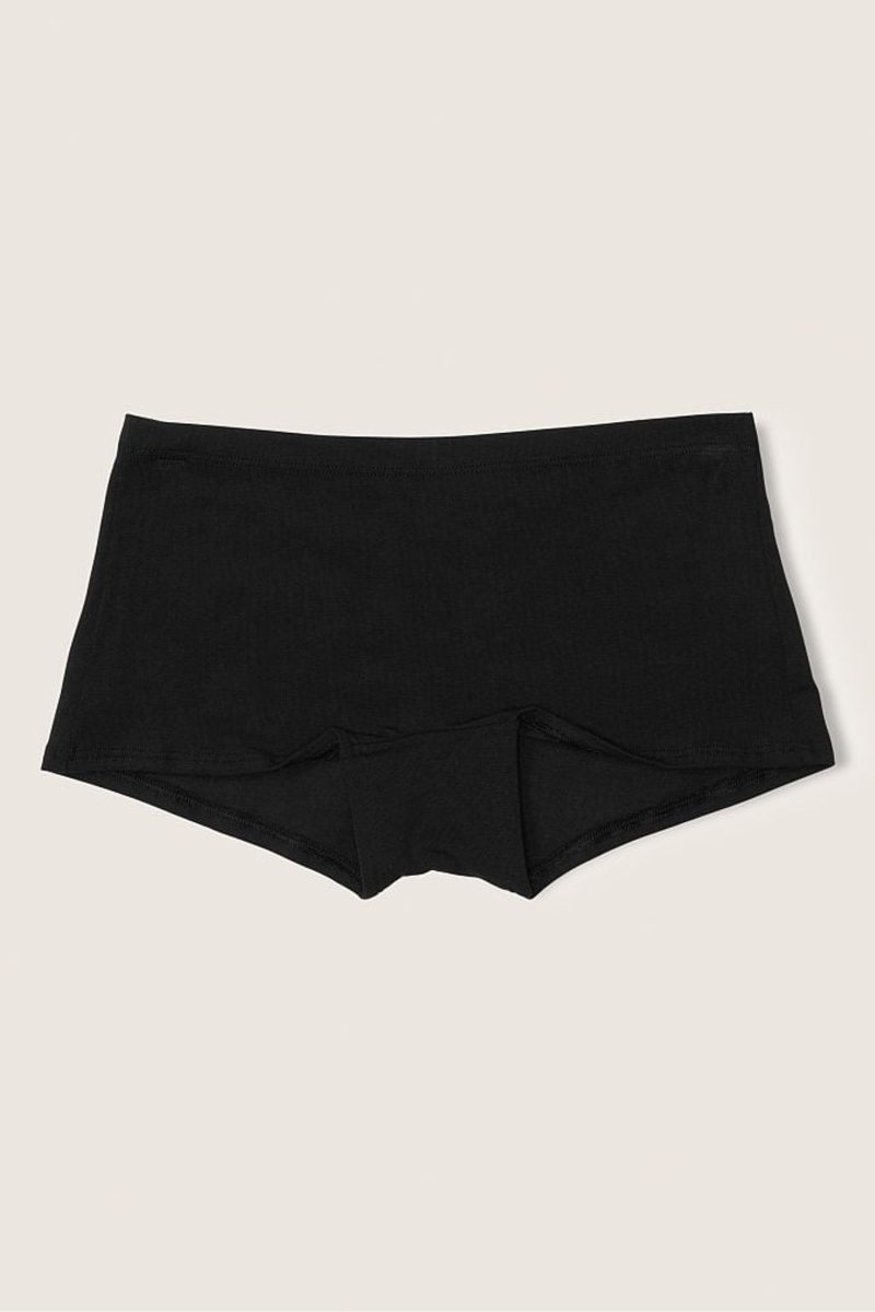 Victoria\'s Secret Stretch Algodon Algodon Boyshort Panties Negras | 826017RMG