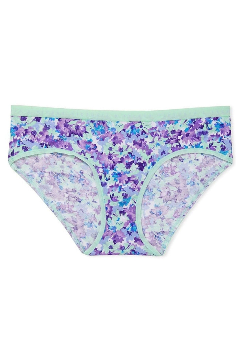 Victoria's Secret Stretch Algodon Stretch Algodon Hipster Panties Verde Menta | 245061EBG