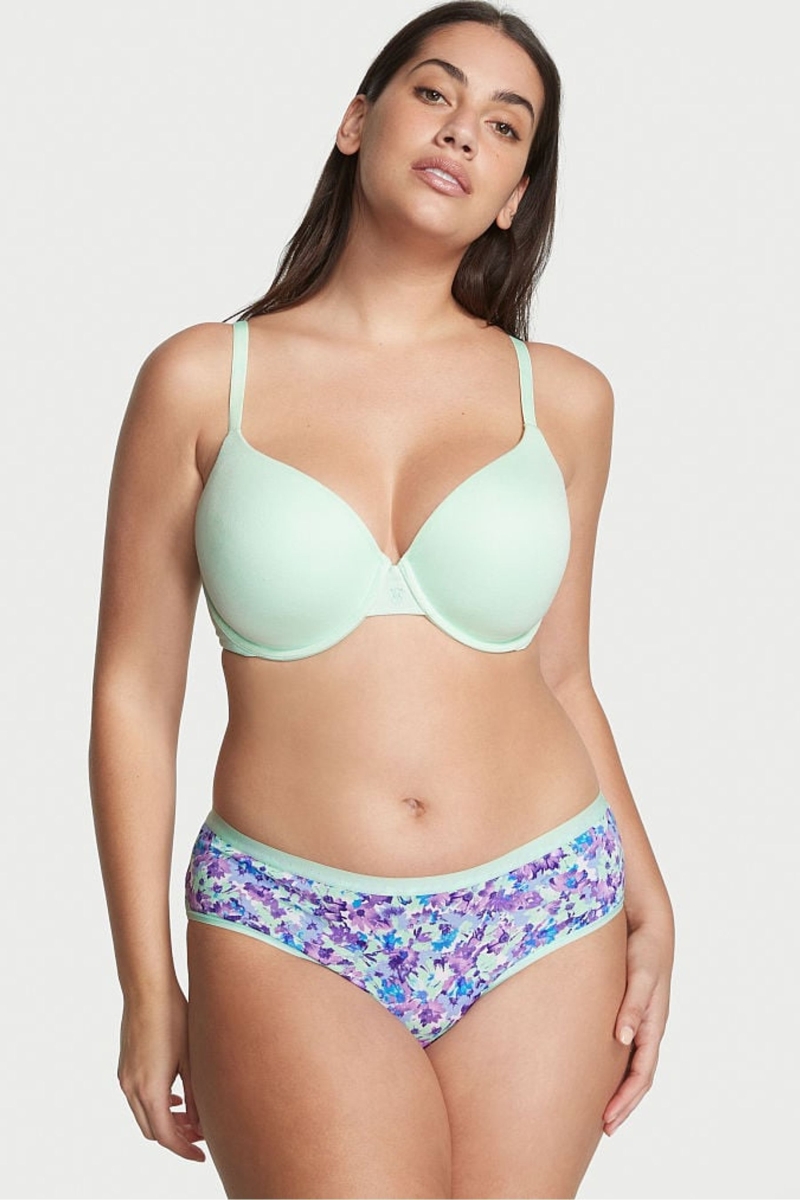 Victoria\'s Secret Stretch Algodon Stretch Algodon Hipster Panties Verde Menta | 245061EBG