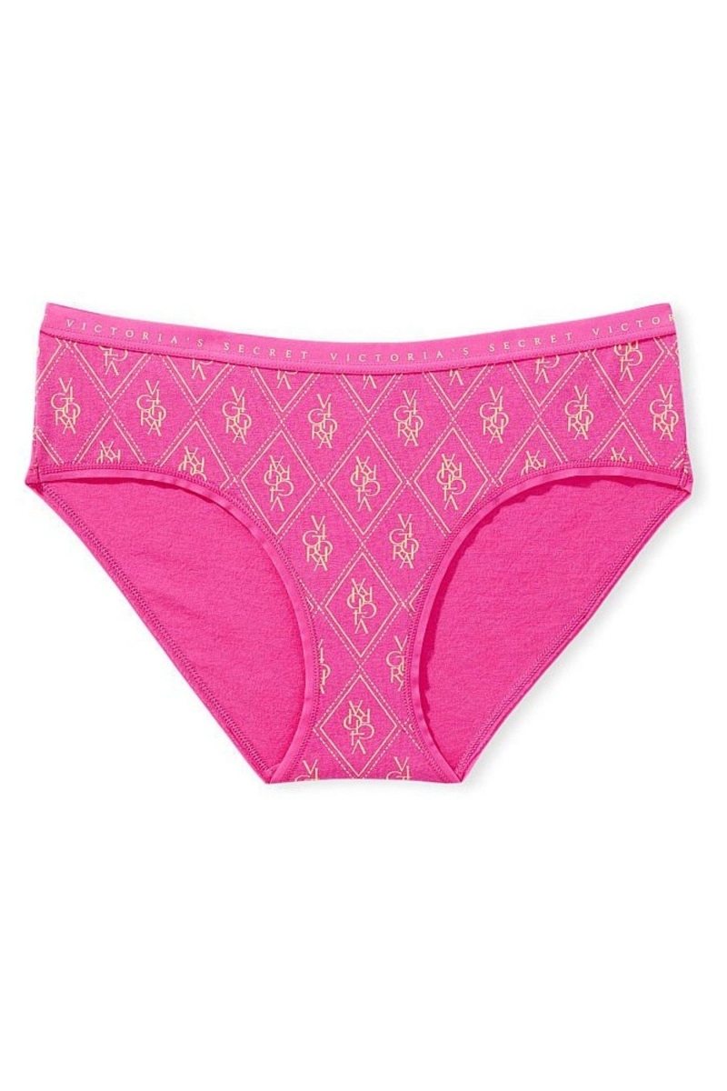 Victoria's Secret Stretch Algodon Stretch Algodon Hiphugger Panty Negras | 693572NGE