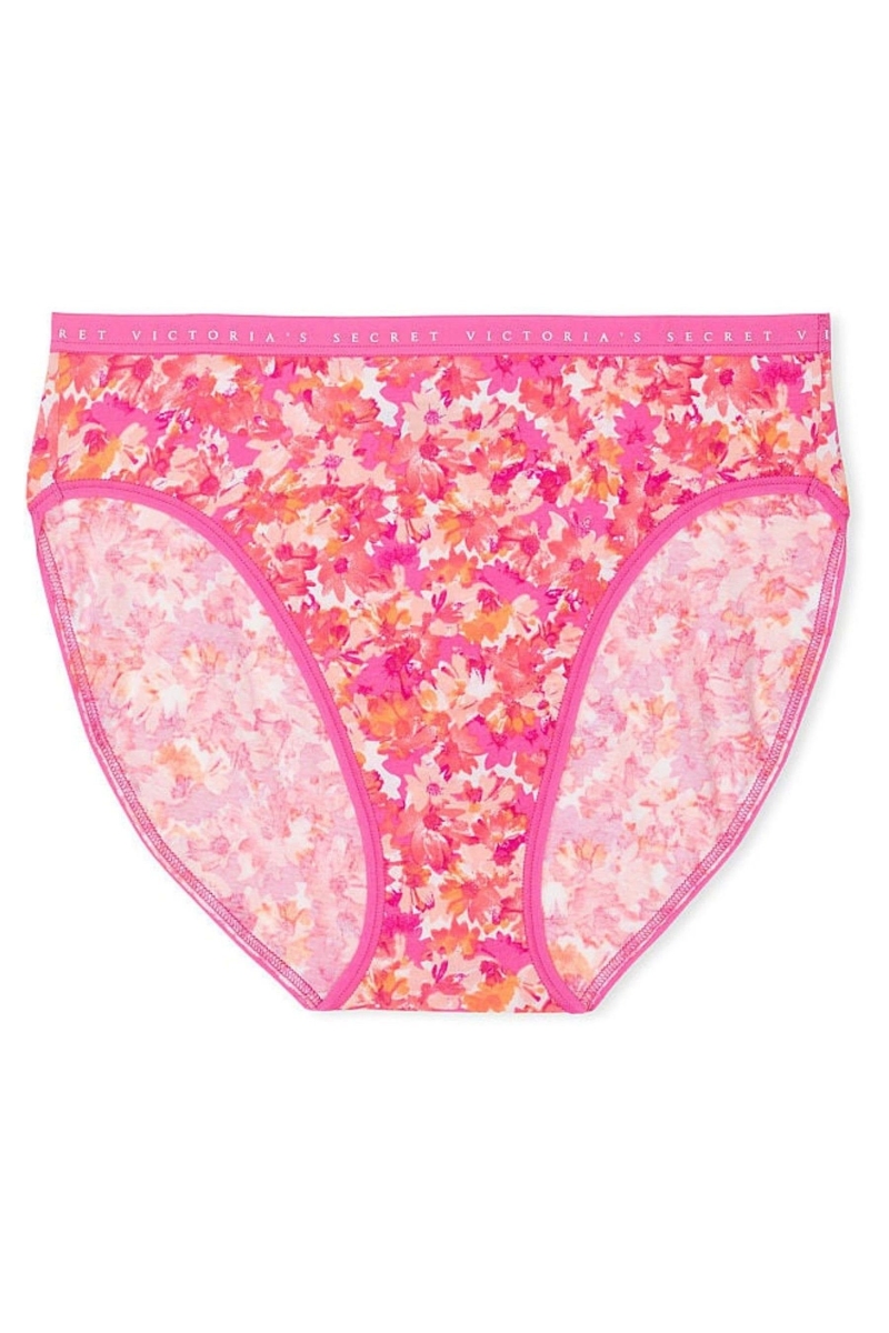 Victoria's Secret Stretch Algodon Stretch Algodon High Leg Brief Panties Rosas | 742051WPG