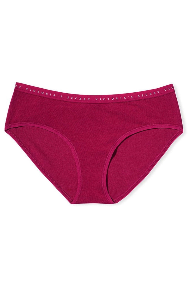 Victoria\'s Secret Stretch Algodon Stretch Algodon Hiphugger Panty Negras | 742691VQM