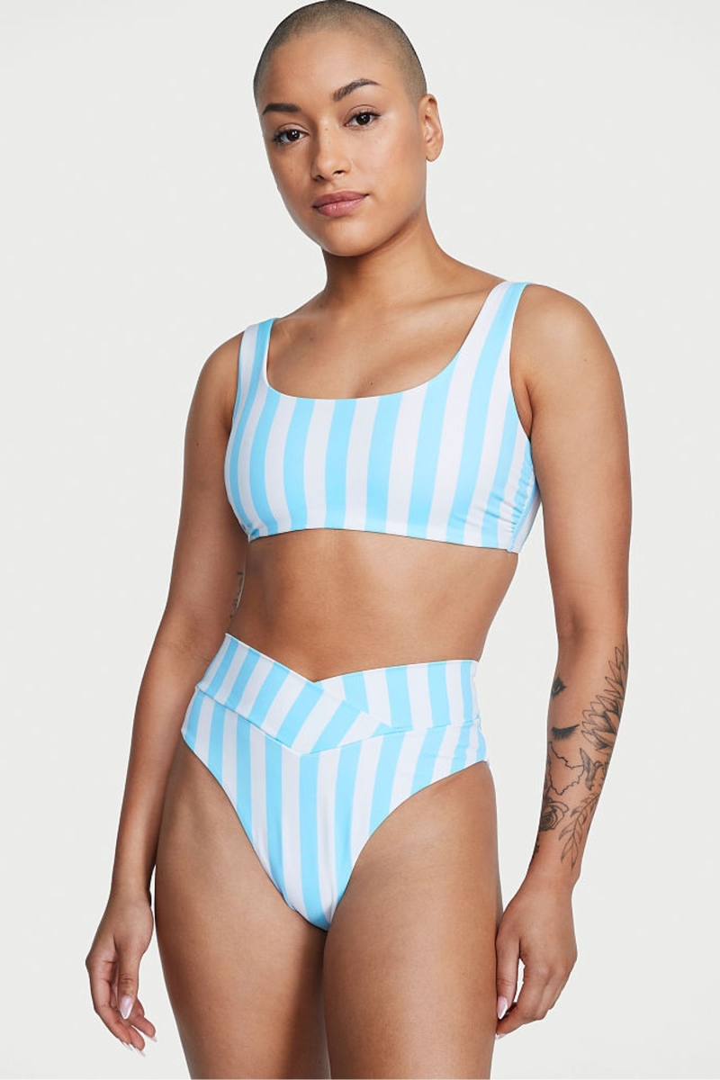 Victoria\'s Secret Swim Bikini Bottom Azules | 046139SZM