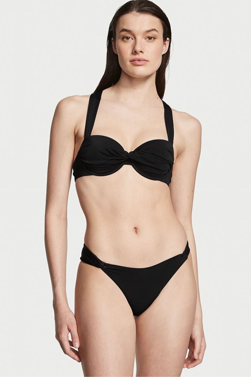 Victoria\'s Secret Swim Bikini Bottom Negras | 082735UML