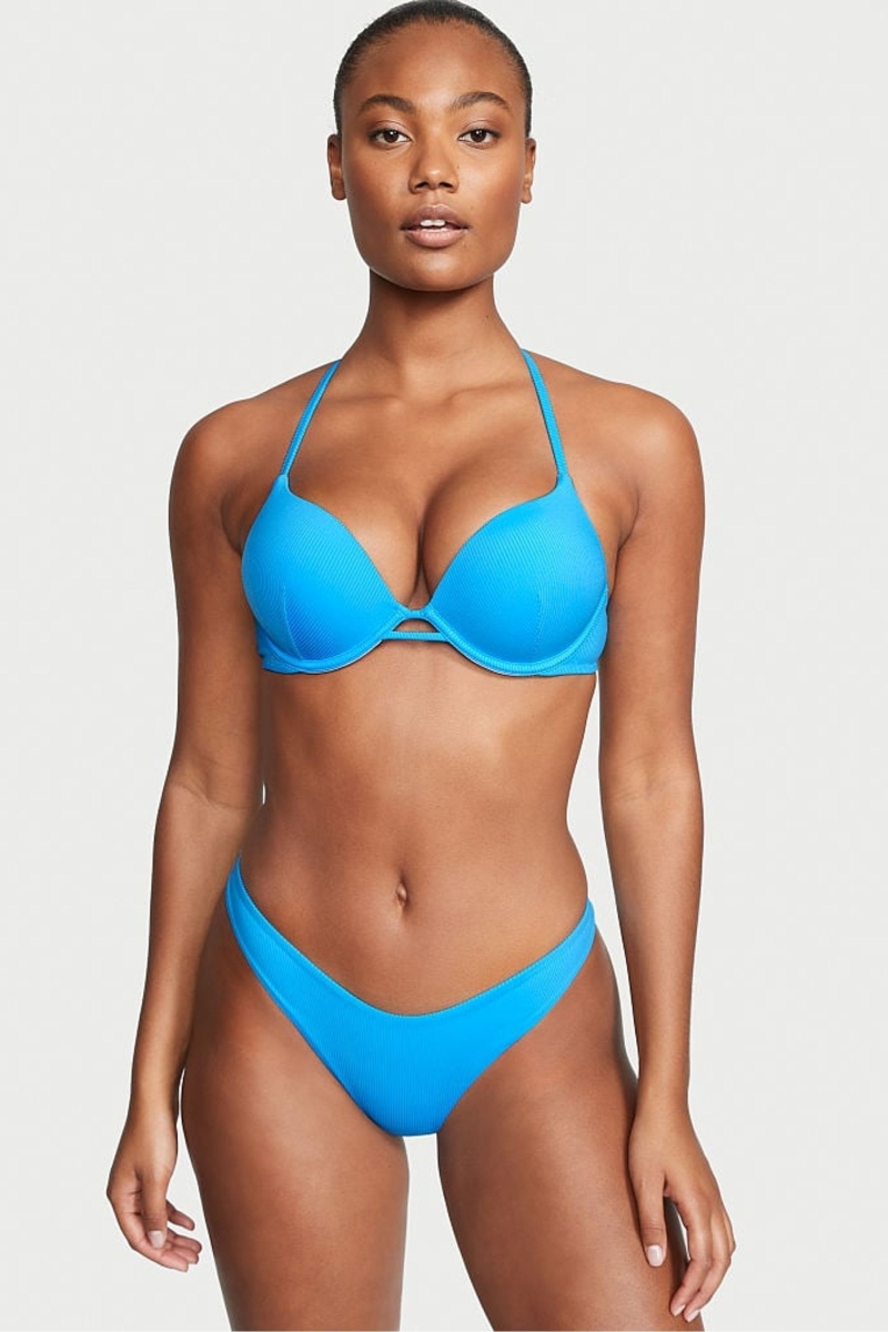 Victoria\'s Secret Swim Bikini Top Azules | 308142POW