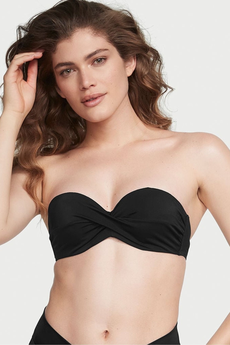 Victoria\'s Secret Swim Bikini Top Negras | 178923OLP