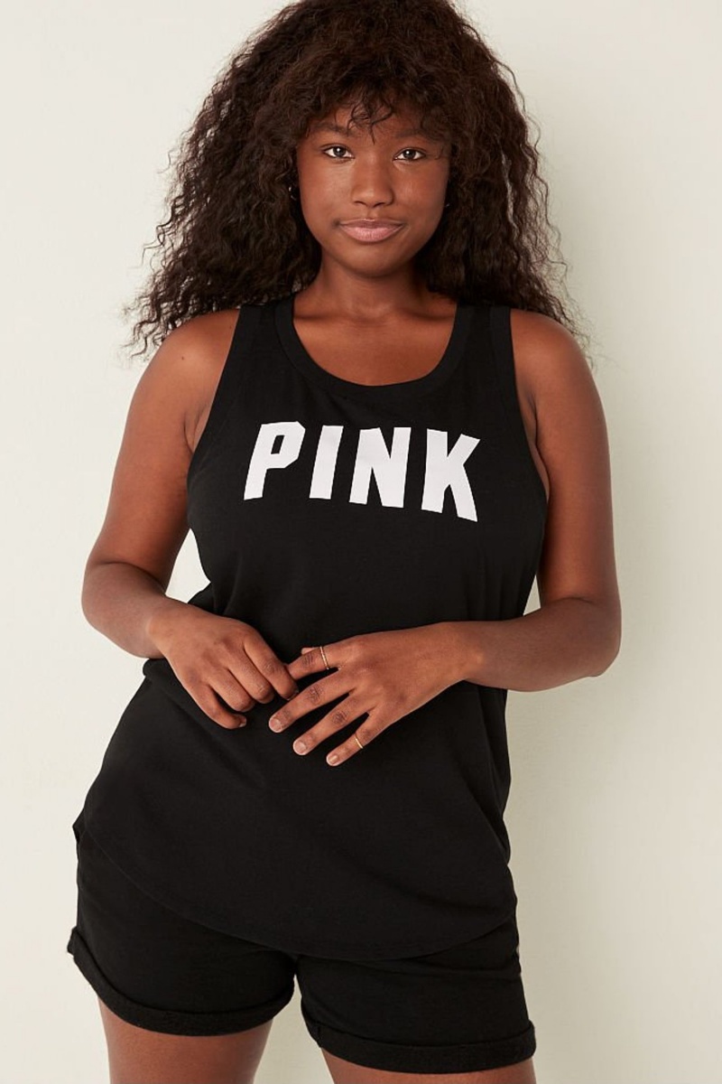 Victoria\'s Secret Tank Top Negras | 643257OCF