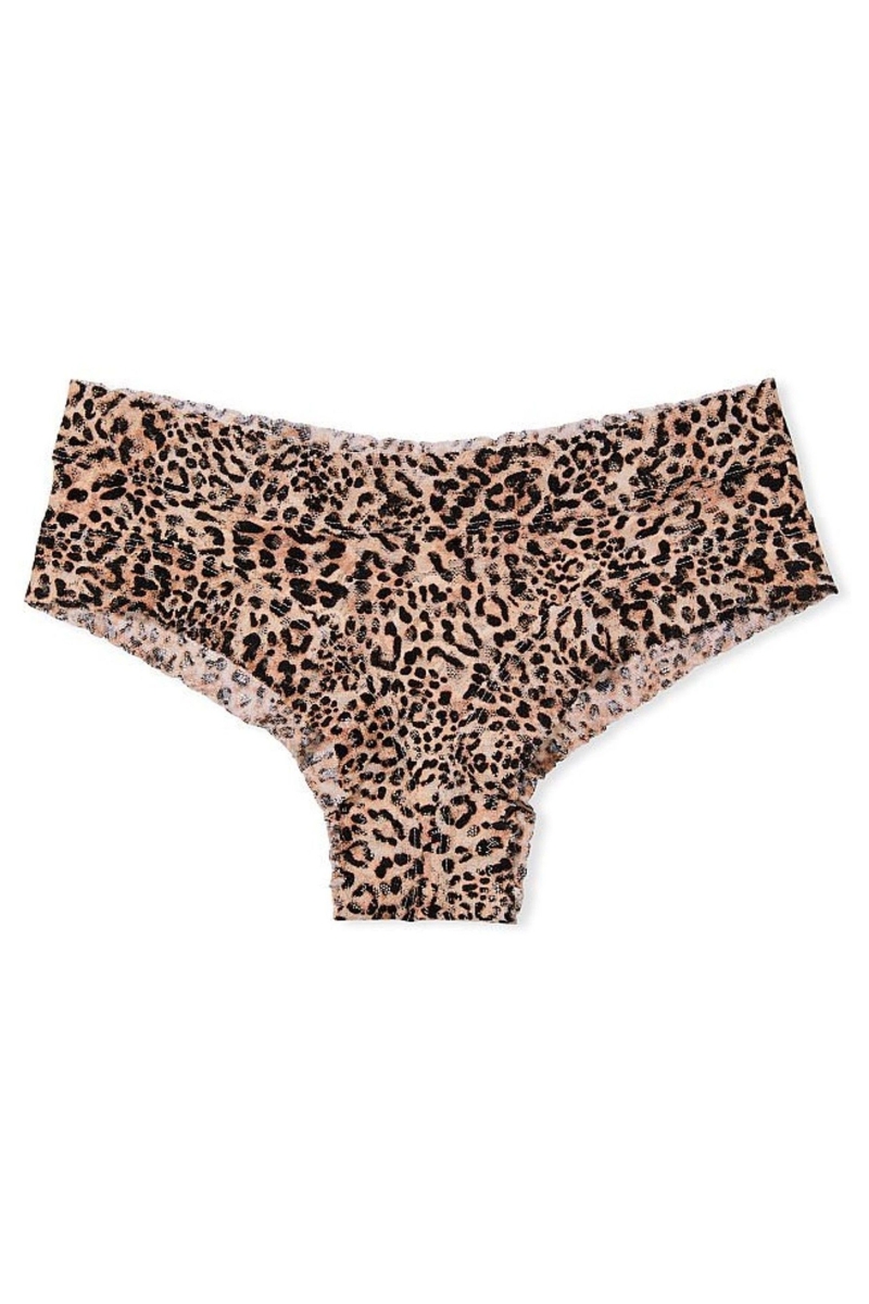 Victoria's Secret The Lacie Encaje Cheeky Panties Soft Sand Tie Dye Nude | 231594FDS