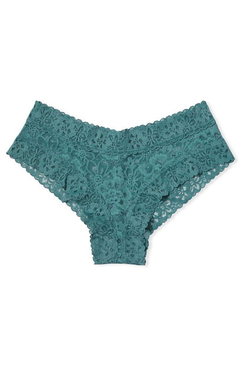 Victoria's Secret The Lacie Encaje Cheeky Panties Azules | 368249NKE