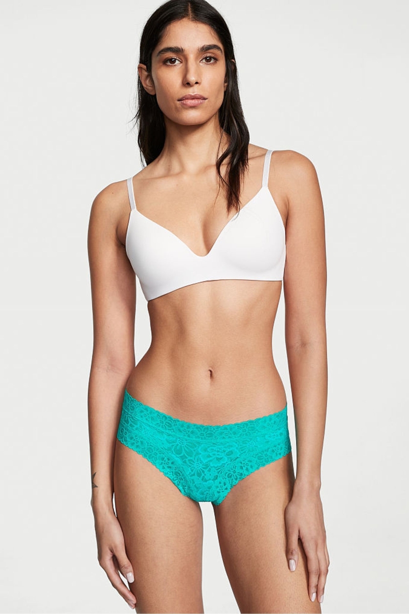 Victoria\'s Secret The Lacie Encaje Cheeky Panties Verde | 438506HSC